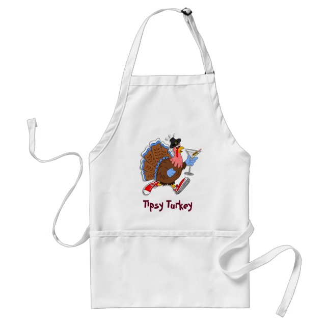 Tablier Tipsy Turkey (Martini) (Devant)