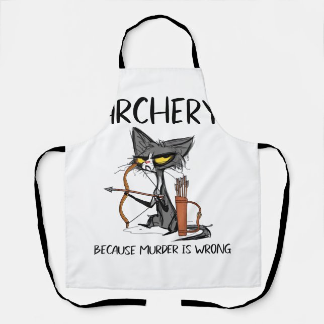 Tablier Tir à l'arc parce que le meurtre est faux (Recto)