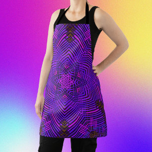 Tablier Tisser Mandala rose et violet