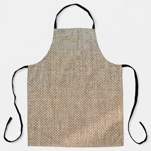 Tablier Tissu arrière - plan marron textile (Recto)