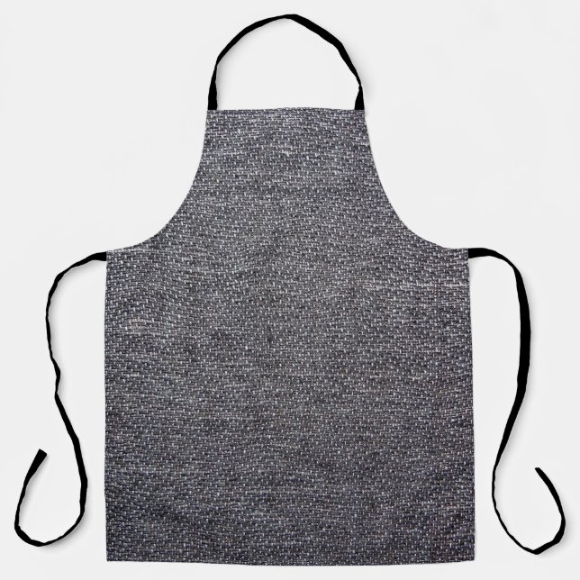Tablier tissu gris noir (Recto)