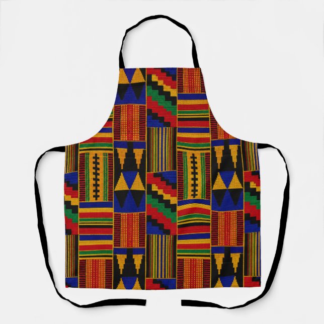 Tablier Tissu Kente de style africain (Recto)