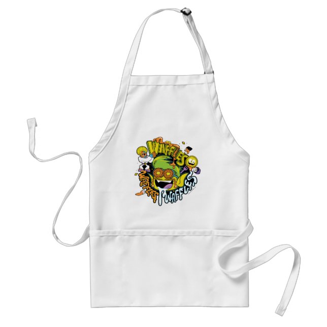Tablier Titans Ados, allez ! | Beast Boy Waffles (Devant)