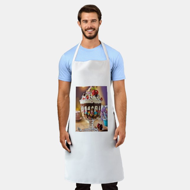 Tablier toile de chef (Porté)