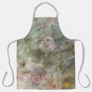 Tablier Toile vintage à huile victorienne rose violet Flor