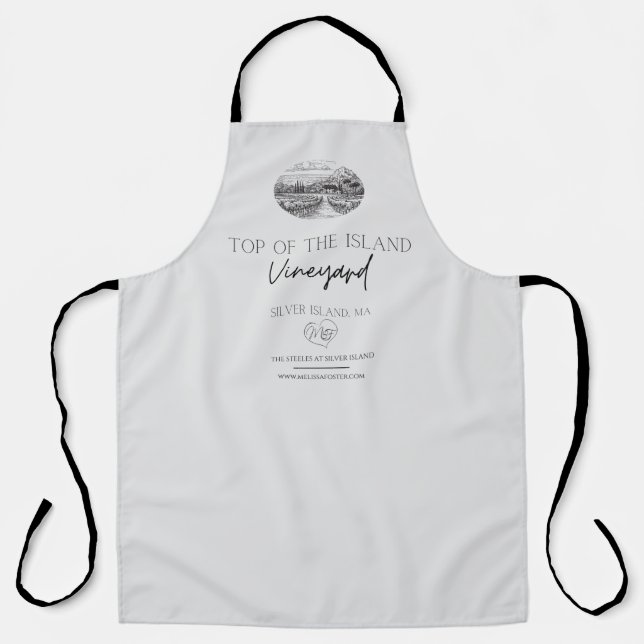 Tablier Top of the Island Winery Apron (Recto)