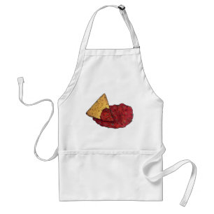 Tablier Tortilla Chips et tomate Salsa Snack Aliments Foin