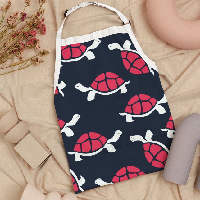 Tablier Tortue à thème foncé (apron)