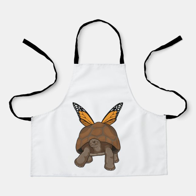 Tablier Tortue aux couleurs arc-en-ciel (Recto)