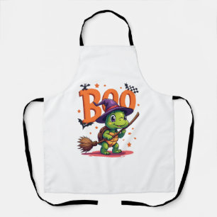 Tablier Tortue Tortue Boo Sorcière Trick Or Treat Hallowee