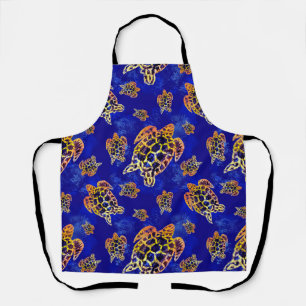 Tablier Tortues marines Batik Art Africain