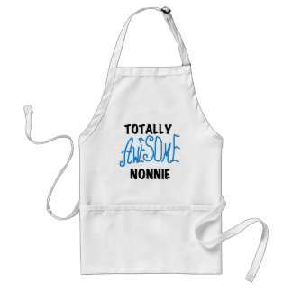 Tablier Totalement génial Nonnie Blue Text Tshirts et cade