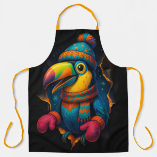 Tablier Toucan Tropical – Tabard de Cuisine Coloré