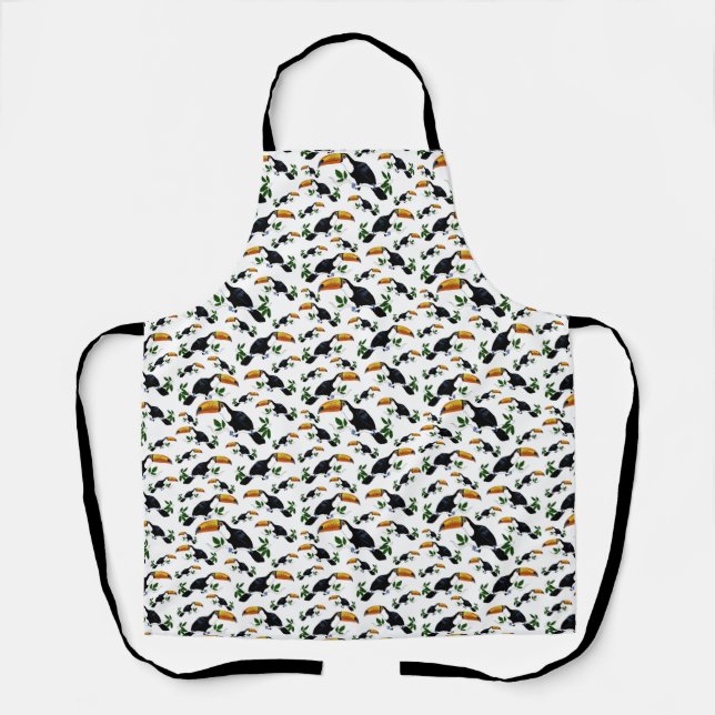 Tablier Toucans tropicaux - Jungle joueuse (Recto)