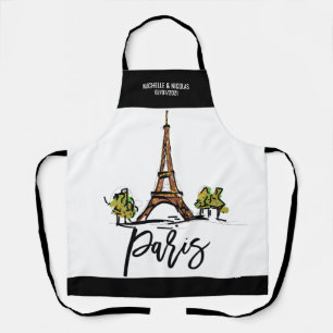 Tablier tour eiffel paris ROMANTIQUE COUPLE