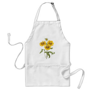 Tablier Tournesol floral vintage de Redoute