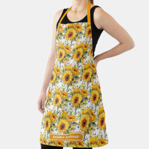 Tablier Tournesols Féminins Floraux