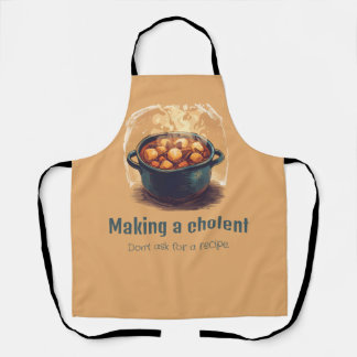 Tablier Tout-en-dessus pour imprimer Faire un cholent - Dr