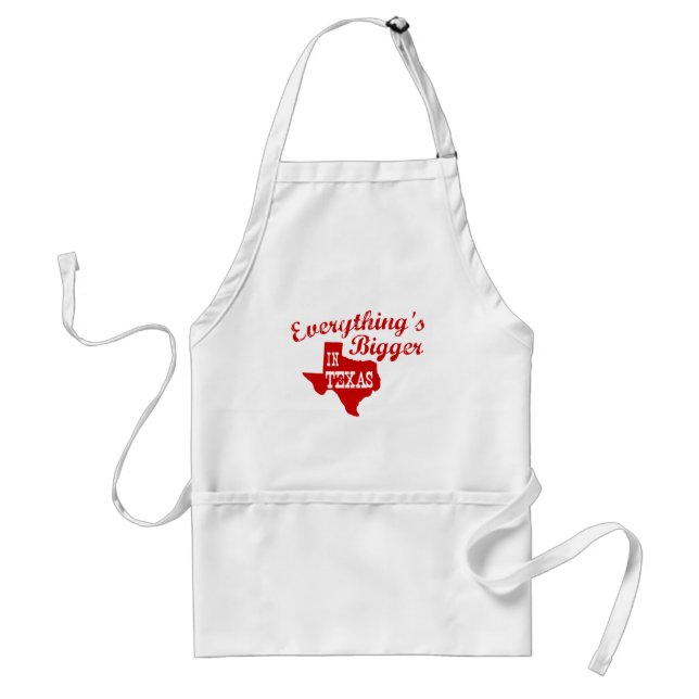 Tablier Tout est plus grand au Texas State Shape Apron (Devant)