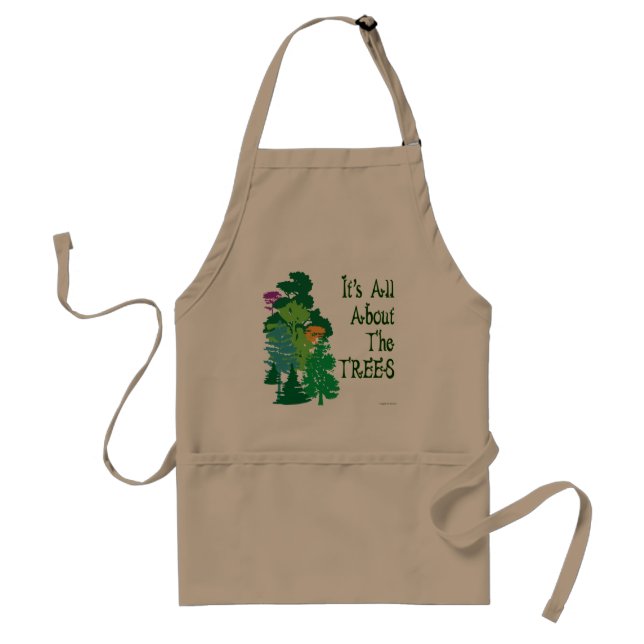 Tablier Tout est sur les arbres Jardin de Slogan Apron (Devant)