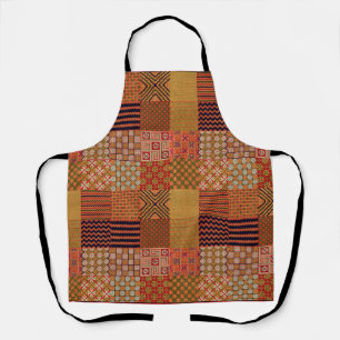 Tablier tout imprimé motif patchwork-1