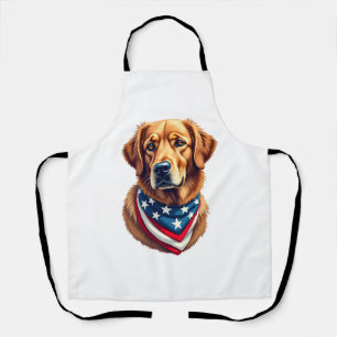 Tablier Tout Maillot Rétro Golden Retriever Américain