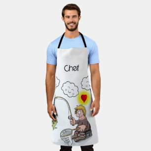Tablier Tout sur l'impression Apron Pêcheur Pêche