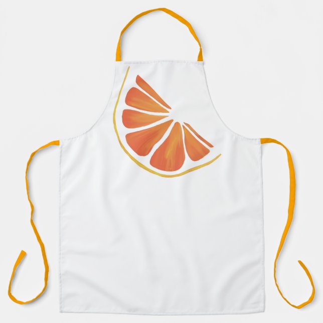 Tablier Tranche de pamplemousse orange d'agrumes Art (Recto)