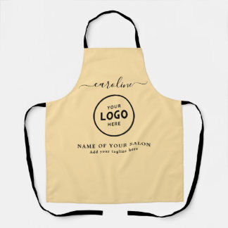 Tablier  Trendy Modern Salon Logo Apron