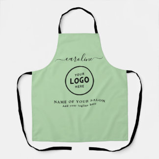 Tablier  Trendy Modern Salon Logo Apron