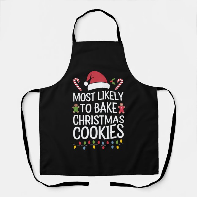 Tablier Très Probable De Faire Cuire Des Cookies De Noël D (Recto)