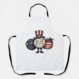 Tablier Trio de baseball patriotique Vintage Vector Shirt_
