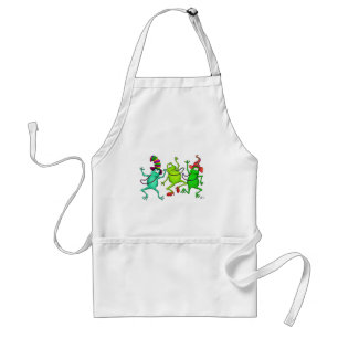 Tablier Trois grenouilles de danse