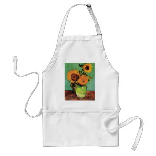 Tablier Trois tournesols dans un vase par Vincent van Gogh