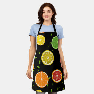 Tablier Tropical coloré Citrus SUMMER Orange lemon Slice