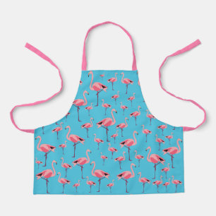 Tablier Tropical Summer Pink Flamingo Pattern