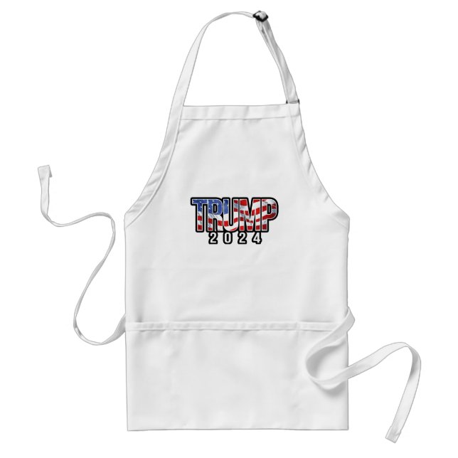 Tablier Trump 2024 - Drapeau de la vague (Devant)