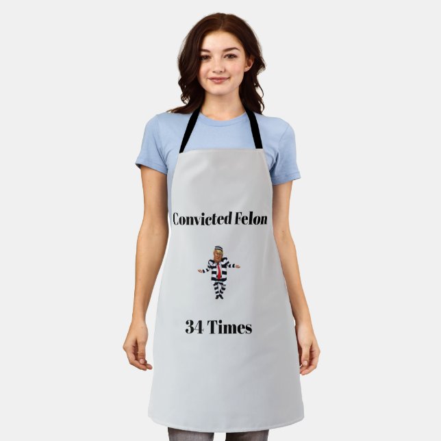Tablier Trump condamné Felon Apron (Porté)