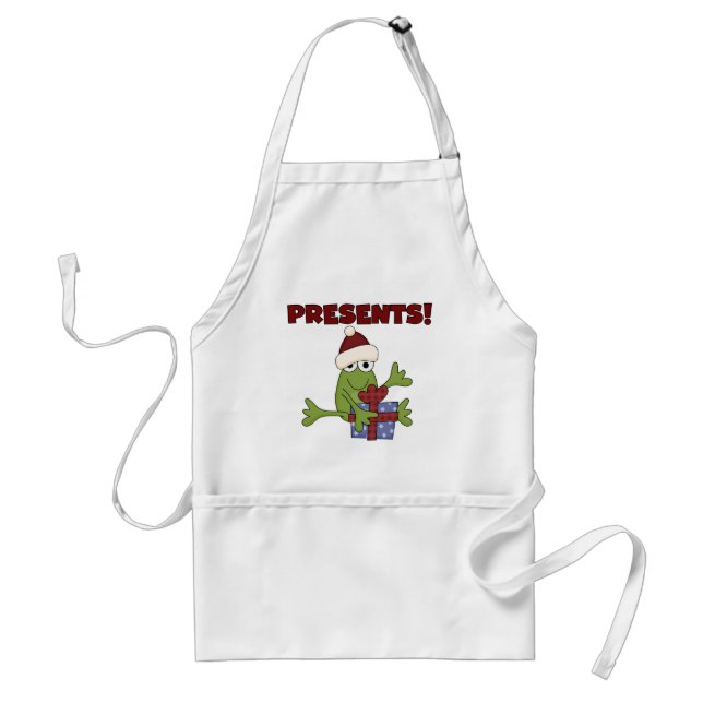Tablier Tshirts et cadeaux père Noël Frog (Devant)