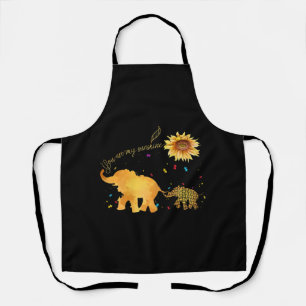 Tablier Tu Es Mon Soleil Tournesol Éléphant Autisme