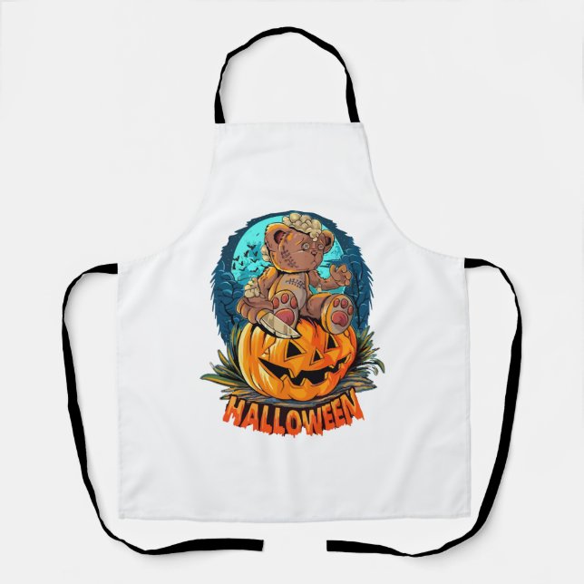 Tablier Tueur d'ours d'Halloween (Recto)
