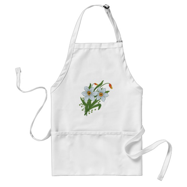 Tablier Tulipes et jonquilles Fleurs (Devant)