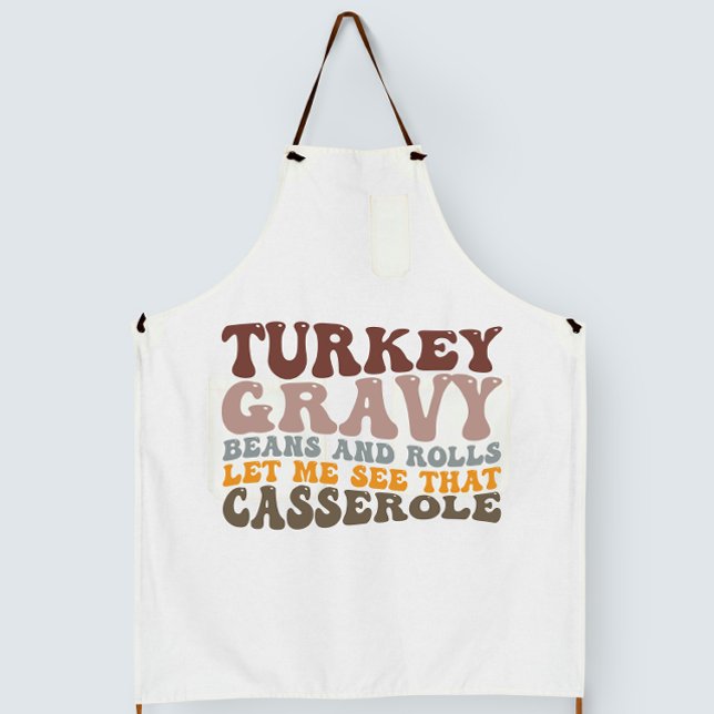 Tablier Turquie Haricots Gravés Et Rouleaux Tombent Thanks (Créateur téléchargé)