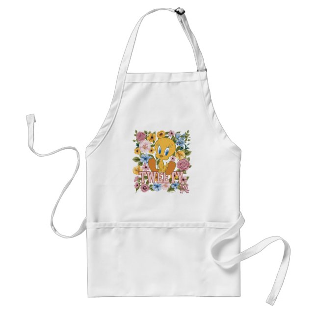 Tablier TWEETY™ Floral Embroidery Graphic (Devant)