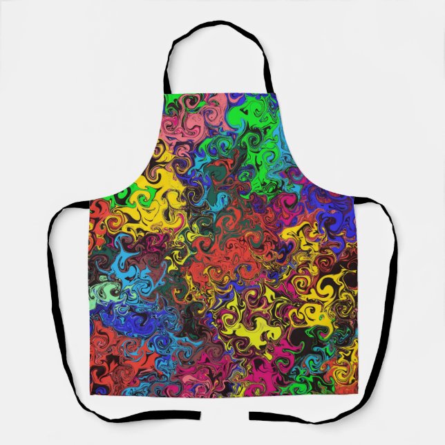 Tablier Twirlers colorés Abstraits / (Recto)