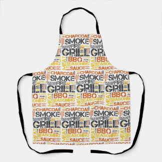 Tablier Typographie BBQ Maître du Grill