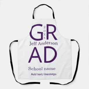 Tablier Typographie de graduation moderne simple minimale