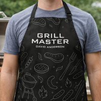 Typographie Moderne de Maître de Gril avec BBQ Min