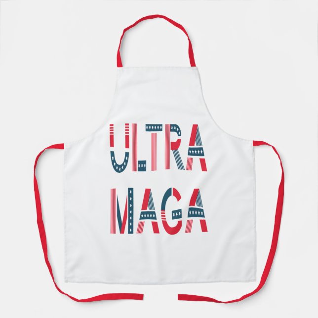 Tablier Ultra MAGA Trump Patriotique Républicain Conservat (Recto)