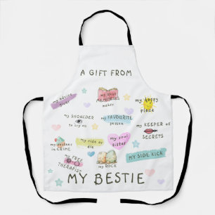 Tablier Un cadeau de ma bestie